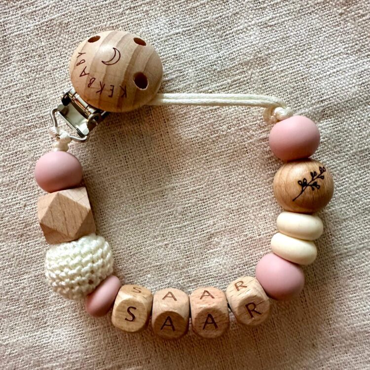 Speenkoord klassiek roze