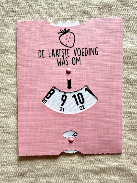 Voedingskaart roze aardbei