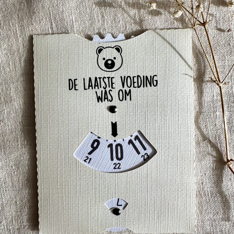 Voedingskaart creme teddy